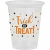 Creative Converting 16Oz Plastic Cup, Clear, Halloween, 8 Ct Halloween Party Supplies