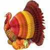 Creative Converting Thanksgiving Party Decorations Honeycomb Centerpiece, 12" Turkey