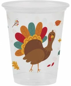 Creative Converting 16Oz Plastic Cup, Clear, 8 Ct