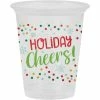 Creative Converting 16Oz Plastic Cup, Clear, 8 Ct