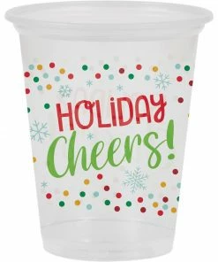 Creative Converting 16Oz Plastic Cup, Clear, 8 Ct