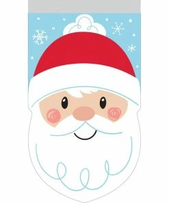 Creative Converting Cello Bag With Zipper, Santa, 12 Ct Christmas Party Supplies