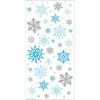 Creative Converting Cello Bags, Large, Snowflakes, 20 Ct