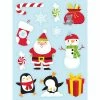 Creative Converting Christmas Party Supplies Stickers, Christmas Characters, 4 Ct