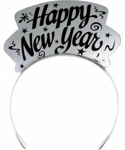Creative Converting New Year's Eve Party Supplies New Year Tiaras Silver And Gold Foil, 6 Ct
