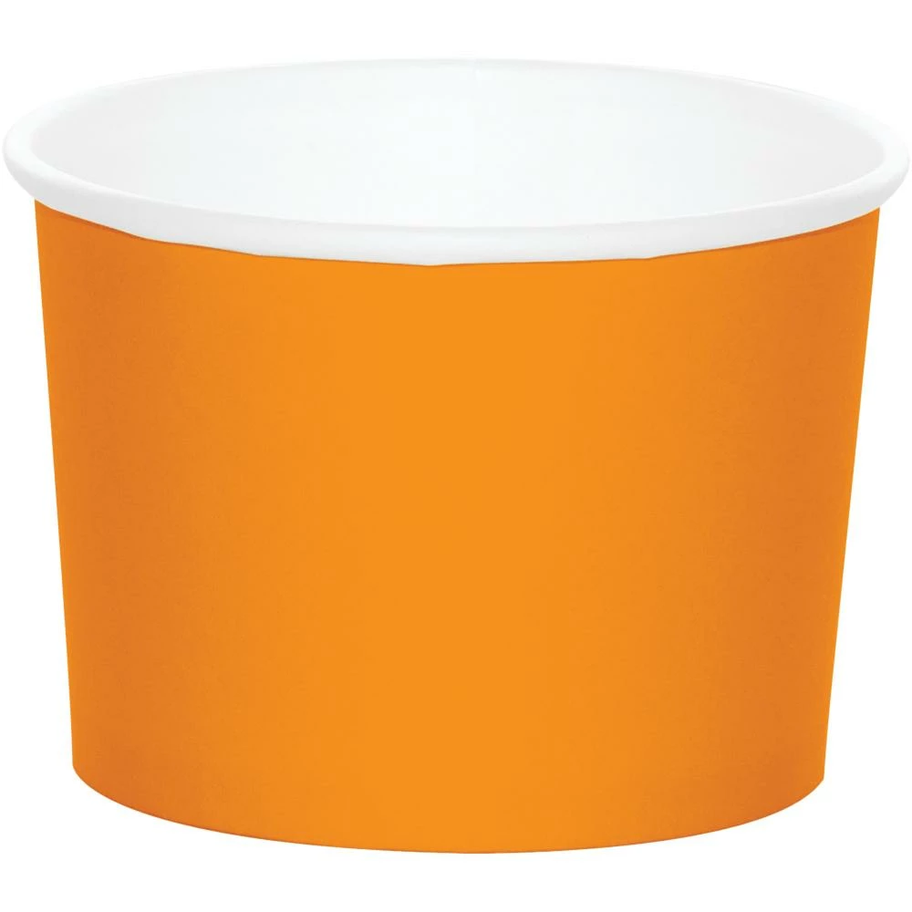 Creative Converting Treat Cups, Orange (8/Pkg)