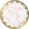 Creative Converting Baby Showers Pink Marble Dessert Plate, Foil (8/Pkg)