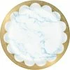 Creative Converting Blue Marble Dessert Plate, Foil (8/Pkg) Baby Showers