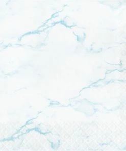 Creative Converting Blue Marble Luncheon Napkin (16/Pkg)