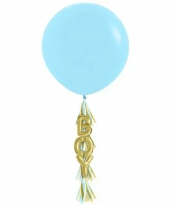 Creative Converting 36" Latex Balloon With Tassel, Boy (1/Pkg)