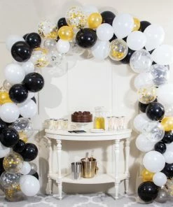 Creative Converting Black & White Balloon Garland Kit (112/Pkg) Bridal And Wedding