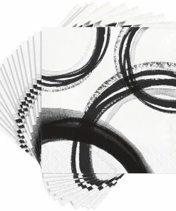 Creative Converting Artistic Abstract Luncheon Napkin, 3Ply (16/Pkg) Themed Tableware