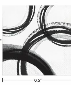Creative Converting Artistic Abstract Luncheon Napkin, 3Ply (16/Pkg) Themed Tableware