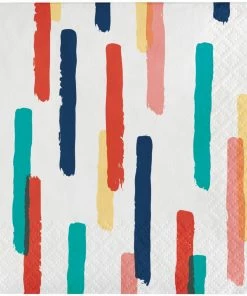 Creative Converting Themed Tableware Global Boho Beverage Napkin, 3Ply (24/Pkg)