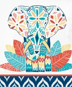 Creative Converting Themed Tableware Global Boho Luncheon Napkin, 3Ply (16/Pkg)