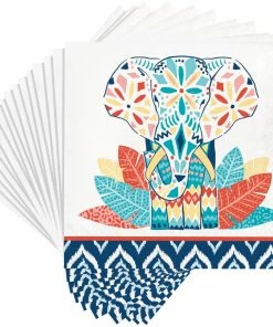Creative Converting Themed Tableware Global Boho Luncheon Napkin, 3Ply (16/Pkg)