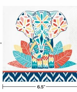 Creative Converting Themed Tableware Global Boho Luncheon Napkin, 3Ply (16/Pkg)