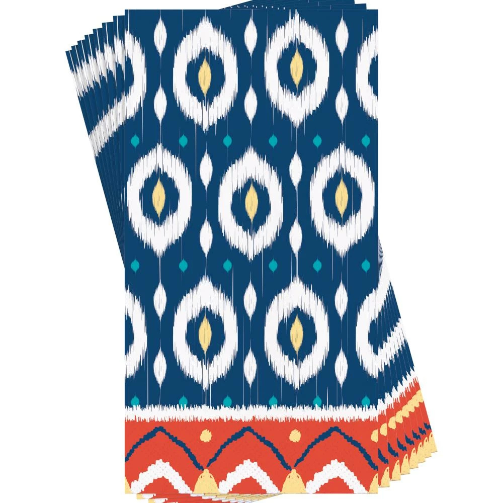 Creative Converting Global Boho Guest Towel, 3 Ply (16/Pkg) Themed Tableware