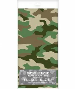 Creative Converting General Decorations Camo Plastic Tablecover 54