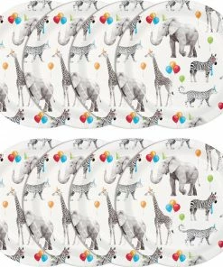 Creative Converting Party Animals Dessert Plate 8ct Kids Birthday Party Themes