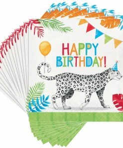 Creative Converting Party Animals Luncheon Napkin 16ct