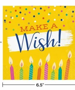 Creative Converting Festive Cake Luncheon Napkin 16ct