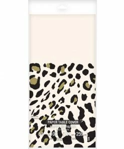 Creative Converting Leopard Tablecover, Paper 1ct Themed Tableware