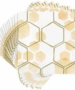 Creative Converting Themed Tableware Honeycomb Luncheon Napkin 16ct