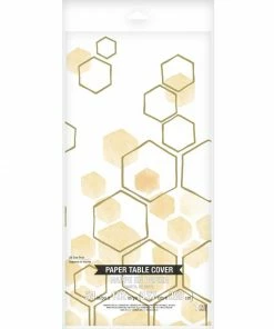 Creative Converting Themed Tableware Honeycomb Tablecover, Paper 1ct