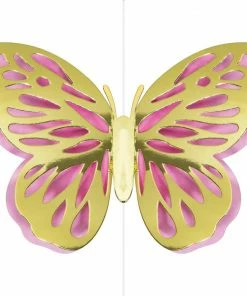 Creative Converting Kids Birthday Party Themes Butterfly Shimmer Hanging Cutouts W/ Honeycomb, Foil 3ct