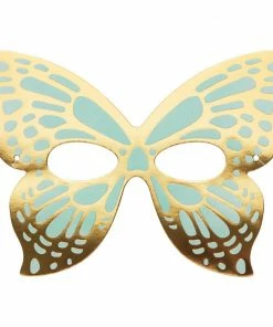 Creative Converting Kids Birthday Party Themes Butterfly Shimmer Paper Masks, Foil 8ct