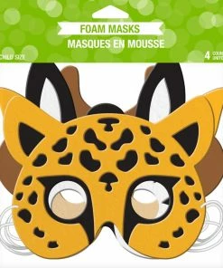 Creative Converting Party Animals Foam Masks 4ct