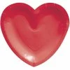 Creative Converting Valentine's Day Party Decorations Valentines Heart Shaped Plate 8ct