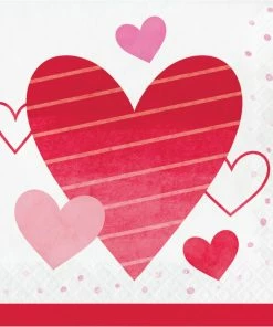 Creative Converting Valentine's Day Luncheon Napkin 16ct Valentine's Day Party Decorations