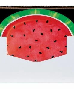 Creative Converting Watermelon Check Oval Platter 8ct