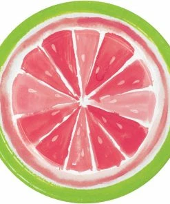 Creative Converting Summer Citrus Slices Dessert Plate 8ct