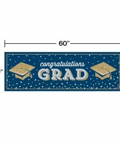 Creative Converting Graduation Party Supplies Glittering Grad Giant Party Banner 1ct