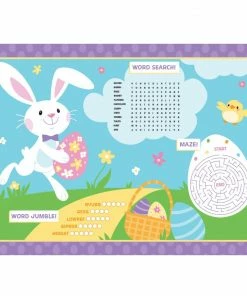 Creative Converting Easter Placemats, Easter Activity 8ct
