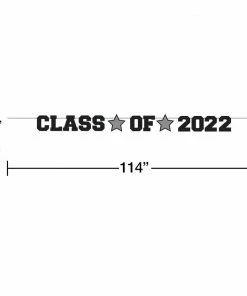 Creative Converting Graduation Ribbon Banner, Class Of 2022 1ct