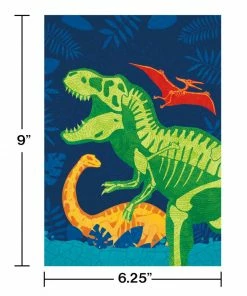Creative Converting Dino Dig Loot Bag 8ct Kids Birthday Party Themes