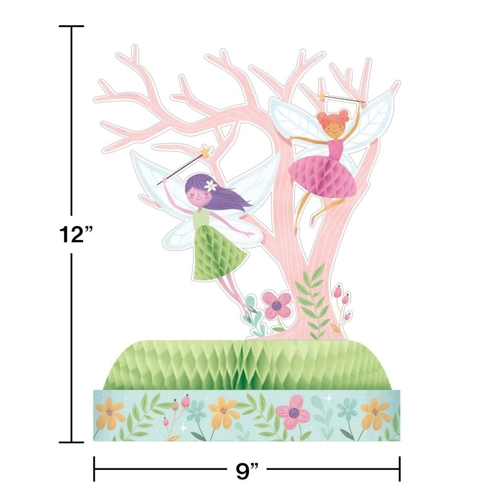 Creative Converting Fairy Forest Honeycomb Centerpiece 1ct Kids Birthday Party Themes