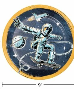 Creative Converting Space Skater Dinner Plate 8ct