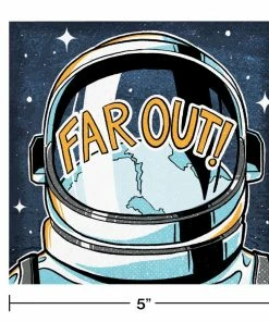 Creative Converting Space Skater Beverage Napkin 16ct