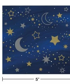 Creative Converting Themed Tableware Starry Night Beverage Napkin 16ct