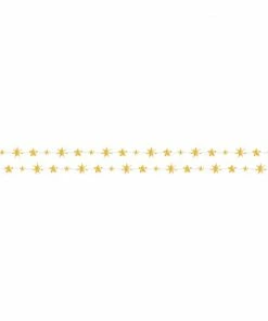Creative Converting Themed Tableware Starry Night Stars Garland, Foil 1ct