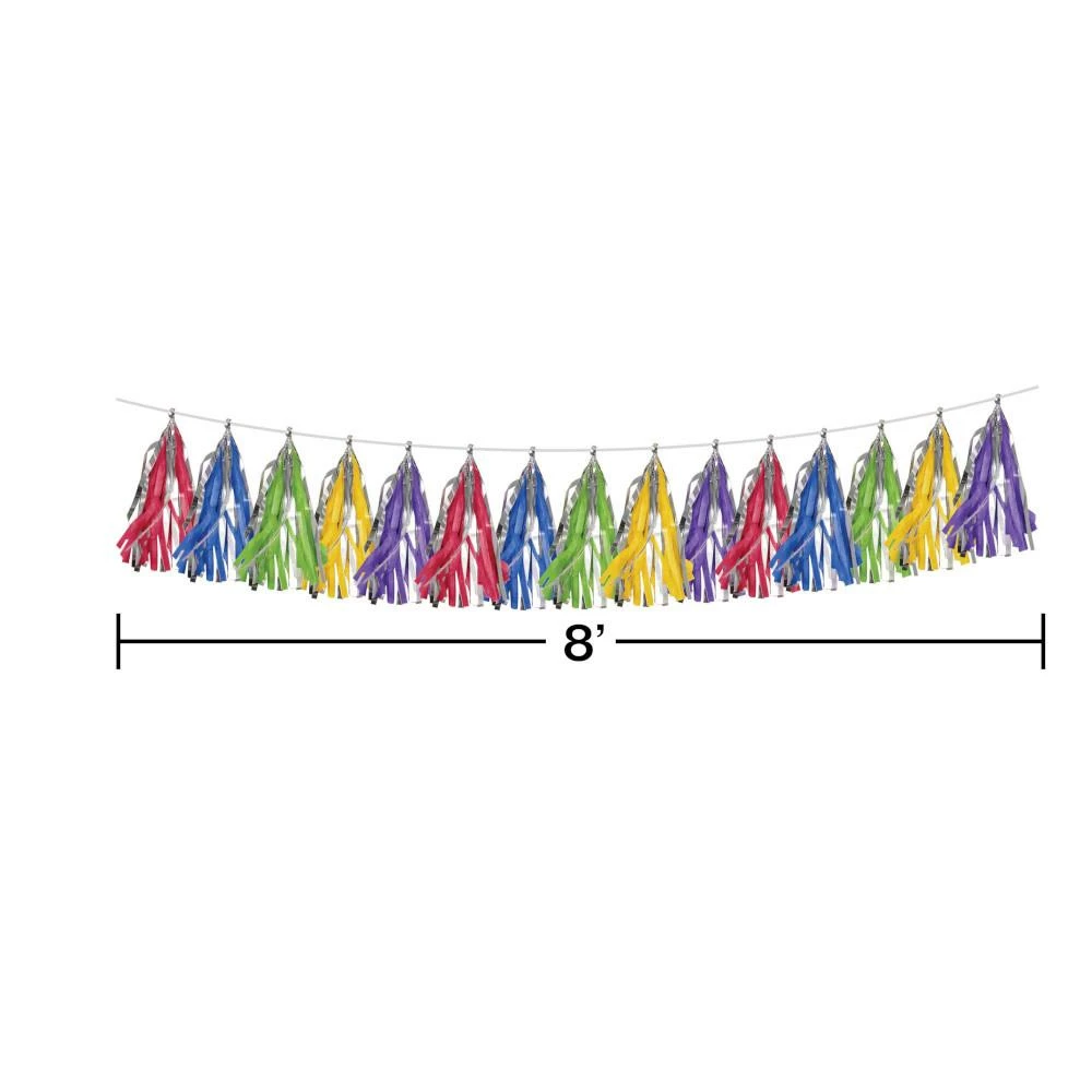 Creative Converting Primary Colors Tassel Garland, 1ct