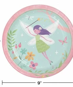 Creative Converting Fairy Forest Dinner Plate 8ct Kids Birthday Party Themes