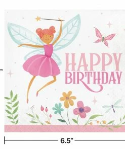 Creative Converting Kids Birthday Party Themes Fairy Forest Luncheon Napkin 16ct