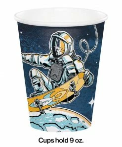 Creative Converting Space Skater Hot/Cold Cup 9oz. 8ct Kids Birthday Party Themes