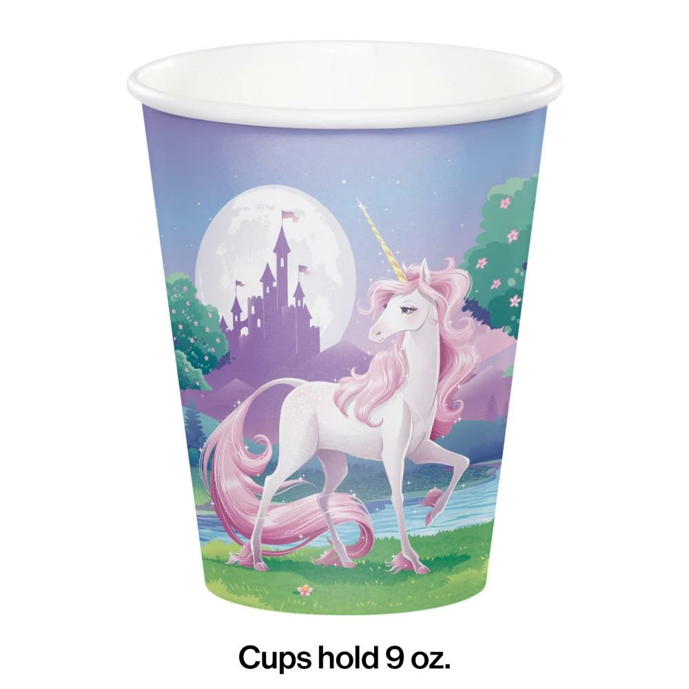 Creative Converting Kids Birthday Party Themes Unicorn Fantasy 9 Oz Hot/Cold Cups (96/case)